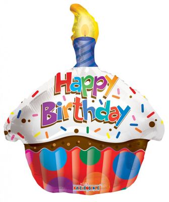 18″ Birthday Cupcake Balloon