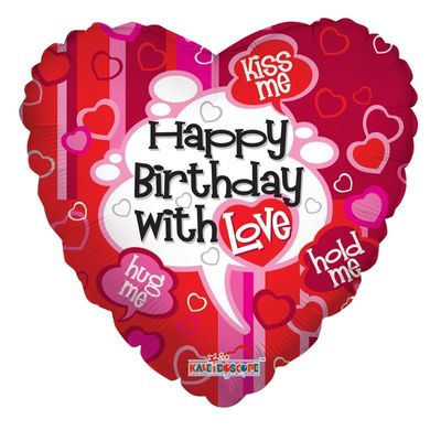 18″ Happy Birthday With Love