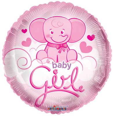 Baby Elephant Girl Balloon [18 Inches]
