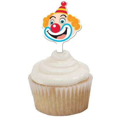 Big Top Circus Party Cupcake Toppers