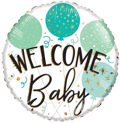 ECO Balloon – Welcome Baby Green Balloons [18 Inches]