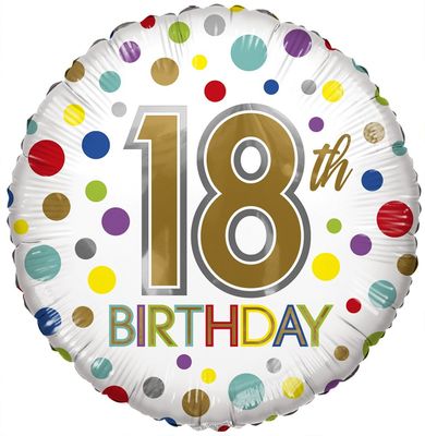 Eco Balloon – Birthday Age 18 [18 Inches]