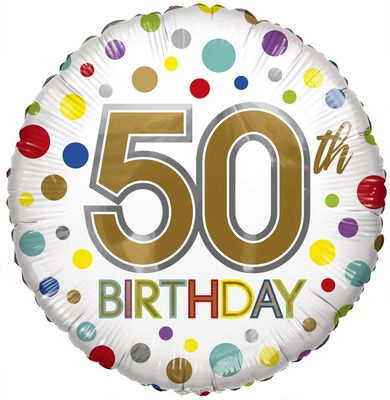 Eco Balloon – Birthday Age 50 [18 Inches]