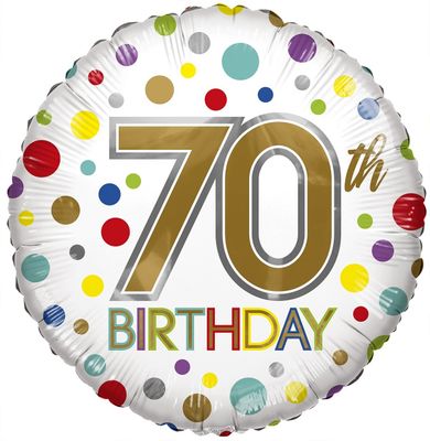 Eco Balloon – Birthday Age 70 [18 Inches]