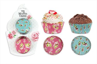 Fab Printed Cupcake / Muffin Cases Pack of 75