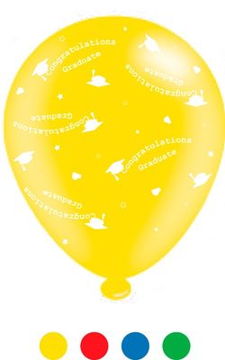 Congratulations Graduate Latex Balloons (8 Pack)