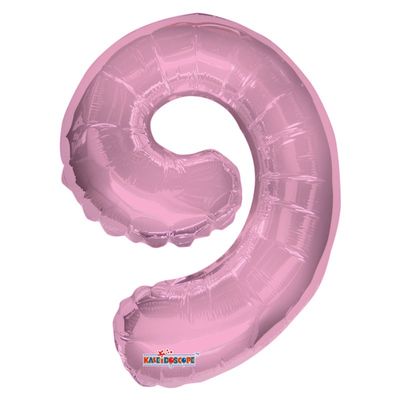 Light Pink Number 9 Balloon [14 Inches]