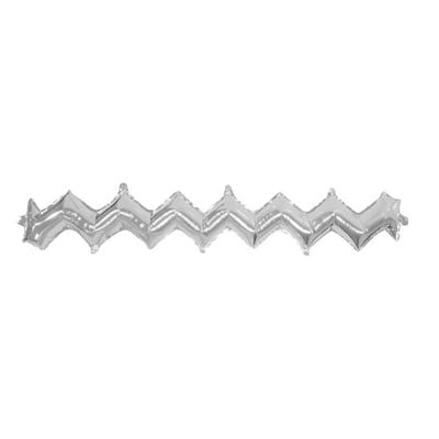 Silver Zig Zag Balloon (Pack of 5)