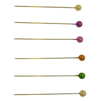 Strong Pink Pearl Headed Pins