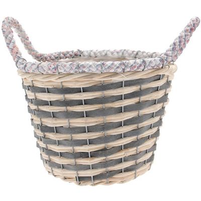 Round Basket with Rope Ear Handles [25 cm]