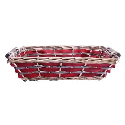 Red Rectangle Two Tone Tray [45/50 cm]