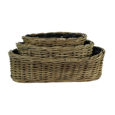 Fiona Oval Basket Set of 3 [52 cm]