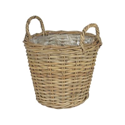 Large Round Basket with Ears & Liner
