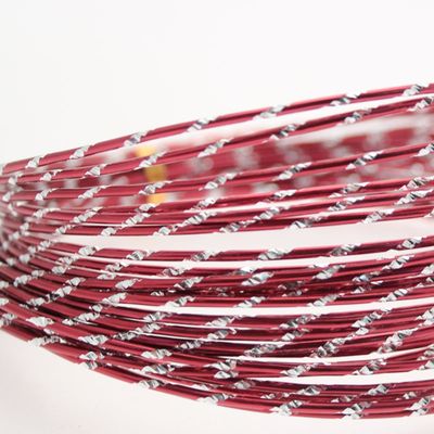 Wine Diamond Cut Aluminum Wire