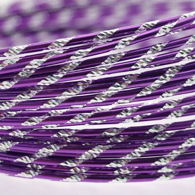 Purple Diamond Cut Aluminum Wire