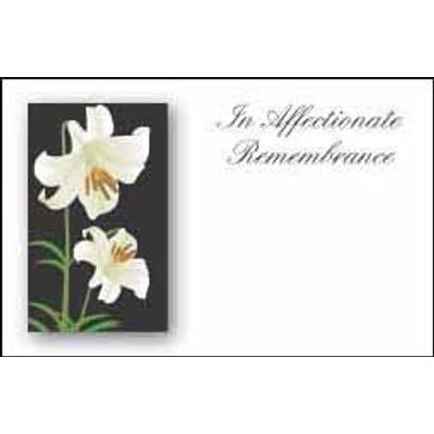 White Lily-In Affectionate Remembrance