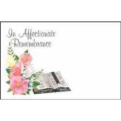 Bible/Flowers-Affectionate Remembrance