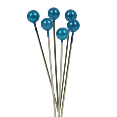 Blue Pearl Headed Pins