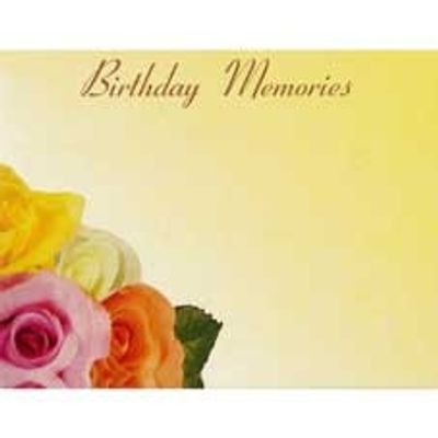 Birthday Memories Mixed Roses Card (x50)