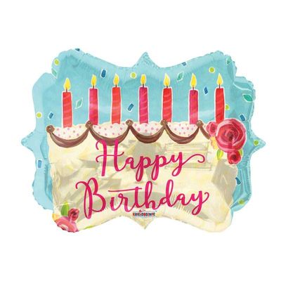 Birthday Cake Marquee Shape Balloon