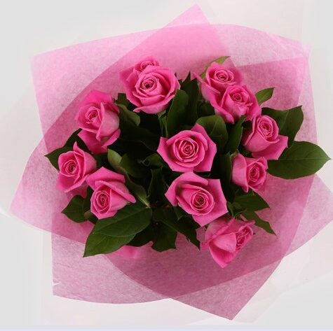 12 Pink Roses-Clear Savings