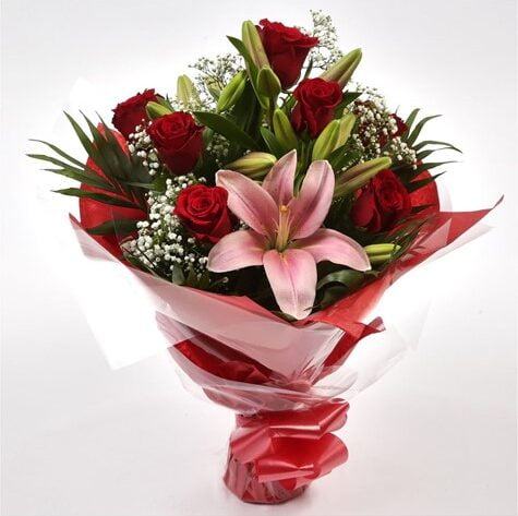 Special Rose and Lily Bouquet
